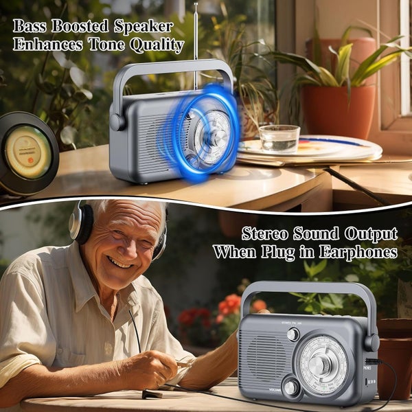 Portable Radio with Bluetooth AM FM Radio Carousel 1