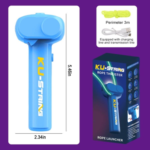 Glow in The Dark Loop Rope Launcher Propeller Lasso Pressure Reducer Carousel 1