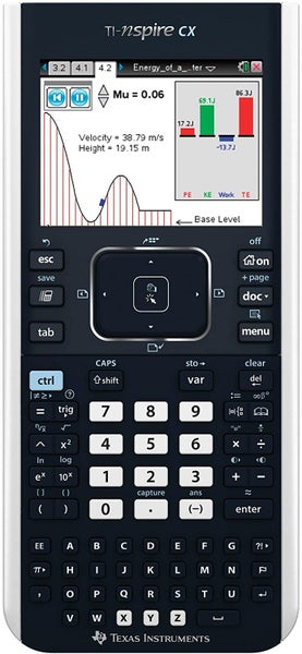 Texas Instruments TI-Nspire CX (non-CAS) graphing calculator. NCEA approved Carousel 1