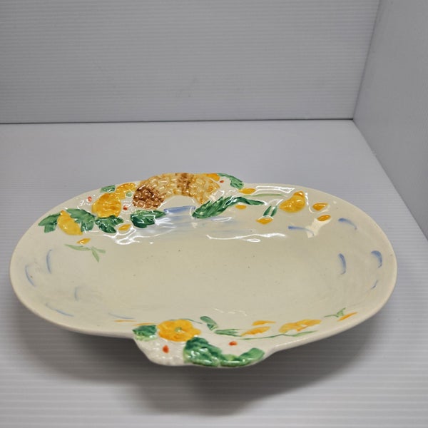 Clarice Cliff Oval Bowl Bridge over Stream Spring Flowers Art Deco64576318118914111