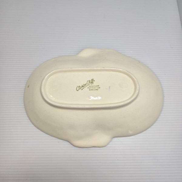 Clarice Cliff Oval Bowl Bridge over Stream Spring Flowers Art Deco64576318118914113