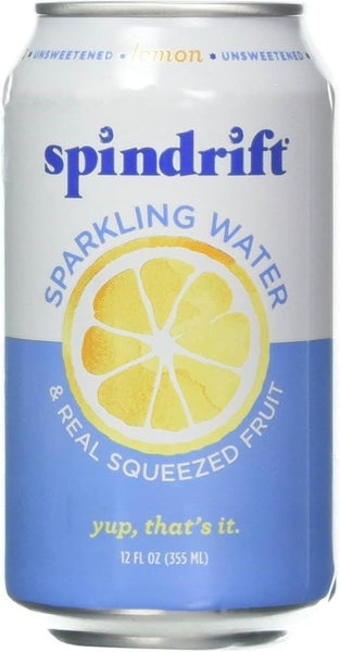Spindrift Sparkling Water Lemon Unsweetened 12floz/355ml Carousel 1
