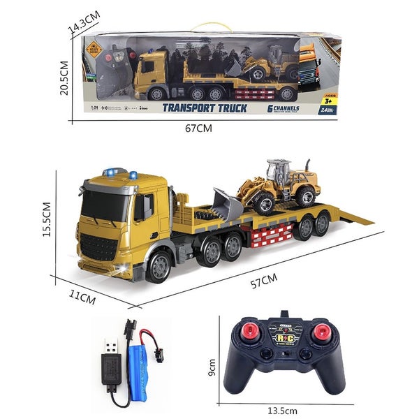 1:24 RC Car Remote Control Car Container Trailer Transport Trailer RC Truck Carousel 2
