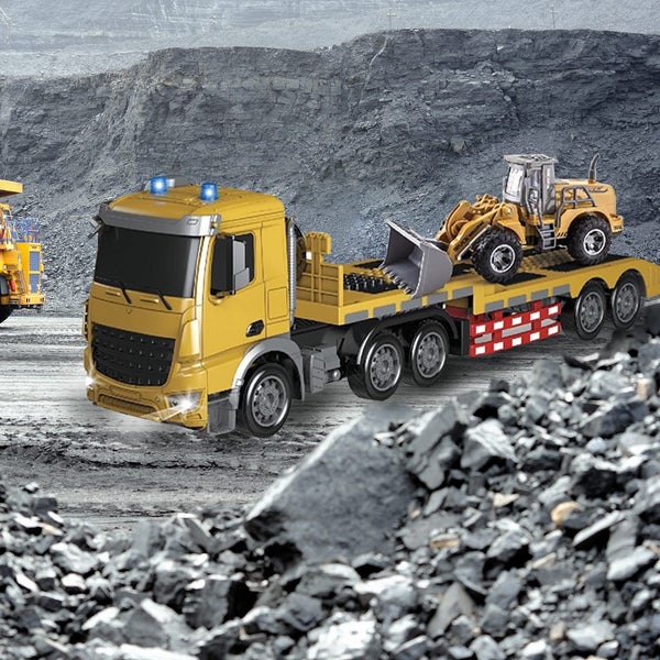 1:24 RC Car Remote Control Car Container Trailer Transport Trailer RC Truck Carousel 4