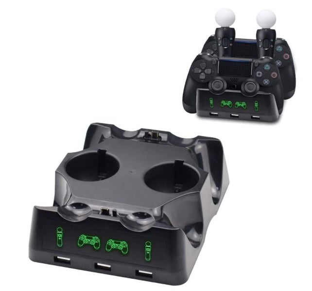 PS4 VR Controller Charger for Playstation 4/PS4 Pro /PS4 Slim Controller Carousel 1