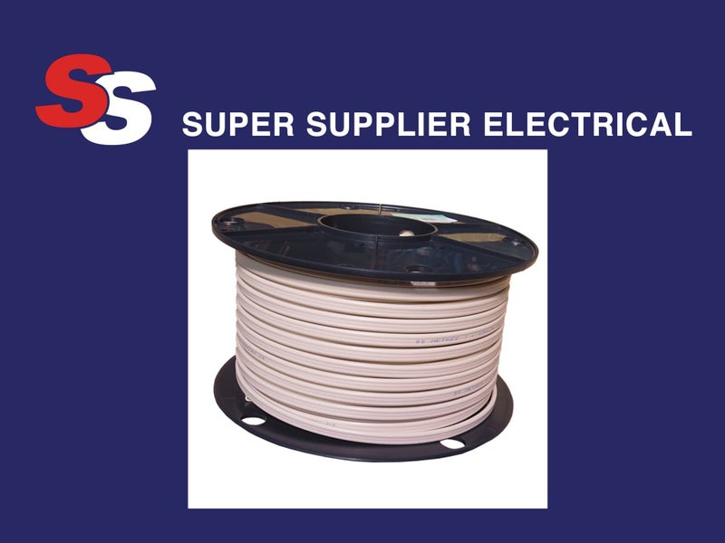 1.5MM White 2C+E V90 Flexi Cable 100M Carousel 1