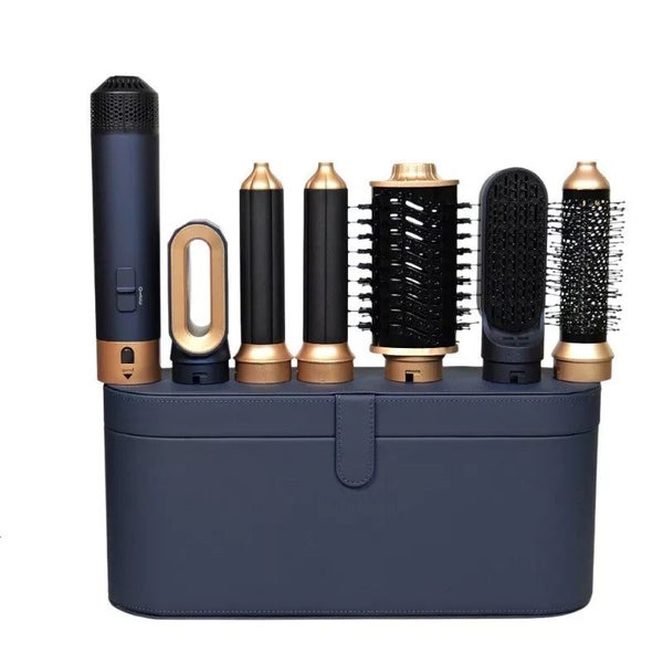 All in 1 Hair Styling Set - Hair Dryer, Straightener, Curling Iron & Hot Air ... Carousel 1