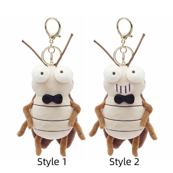 Soft Cute Insect Doll Keychain Stuffed Animal Stuffed Insect Keyring Backpack Carousel 2