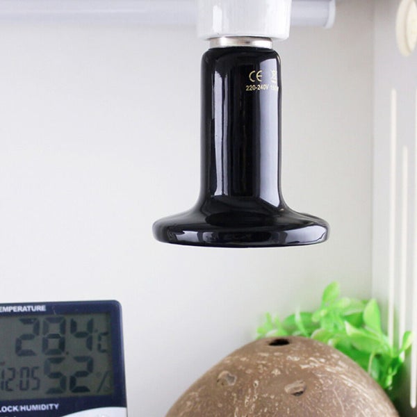 50-200W Black Emitter Lamp Ceramic Brooder Infrared Light Reptile Incubator Heat Carousel 2