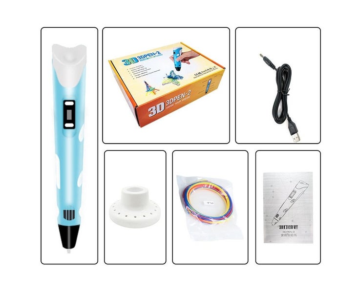 Intelligent 3d Pen With Led Display Usb Charging 3D printing pen Carousel 5