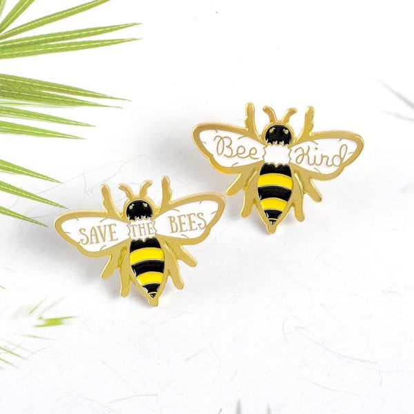 Save the Bees Brooch Bee Kind Pin Badge63617629747843111