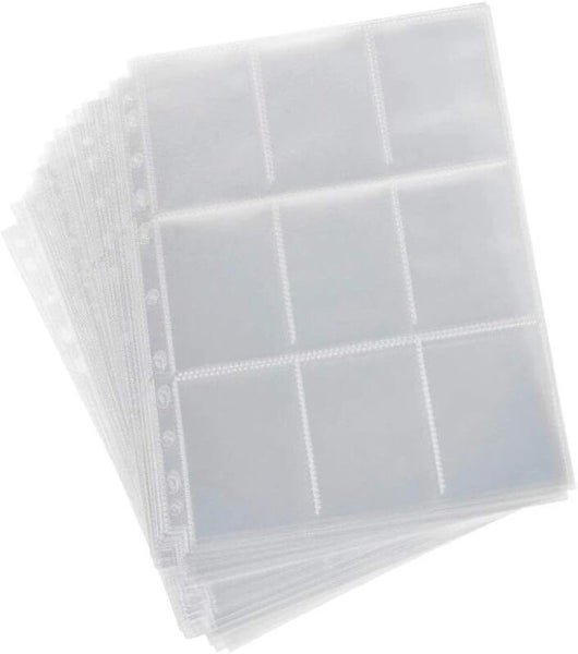 10pcs Stamp Coin Pokemon Cards Collection Holders Albums Pocket Sleeves Carousel 13