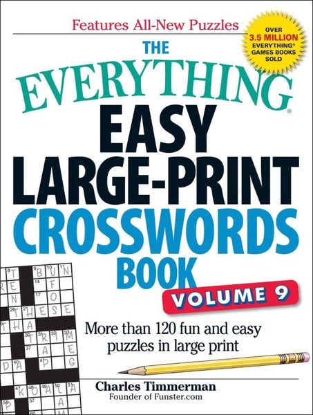 The Everything Easy Large-Print Crosswords Book, Volume 9 by Charles Timmerman - Carousel 1