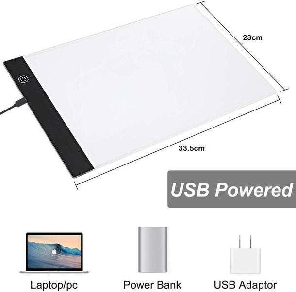 A4 LED Light Box Drawing Board Pad + Accessories64233042587650111