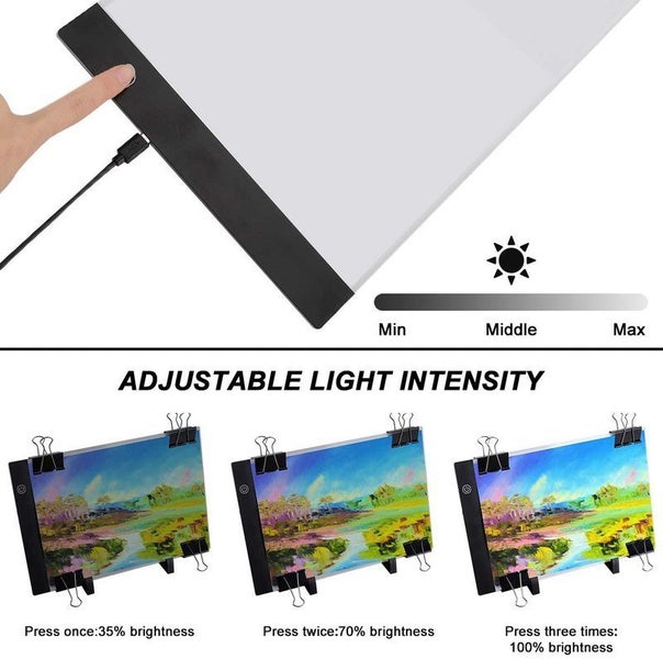 A4 LED Light Box Drawing Board Pad + Accessories64233042587650113