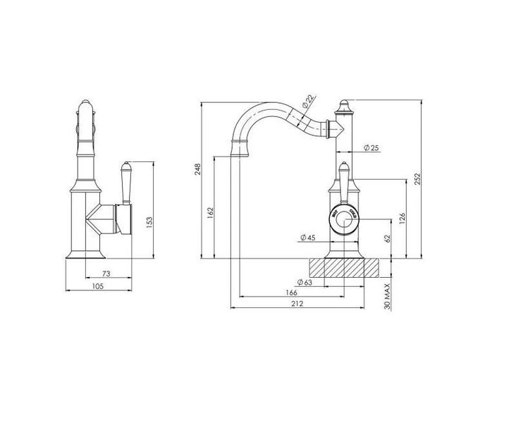 BATHROOM BASIN MIXER TAP Carousel 2