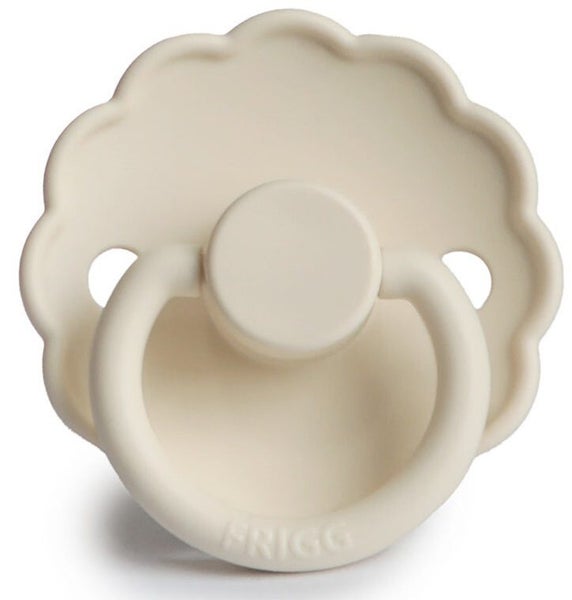 Frigg: Baby's First Pacifier 4 Pack - Floral Heart Cream (0-6 months) Carousel 5