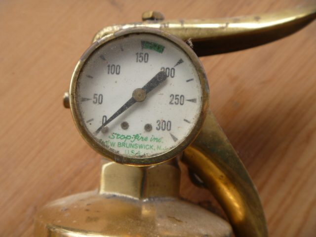 Vintage Brass Aircraft Fire Extinguisher Carousel 2