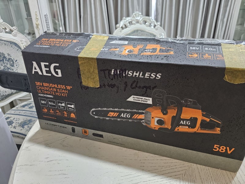 AEG 58V 18” Brushless Chainsaw Skin only Carousel 1