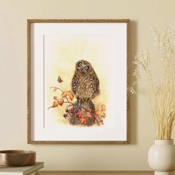 NZ Art Print - Ruru Owl Carousel 4