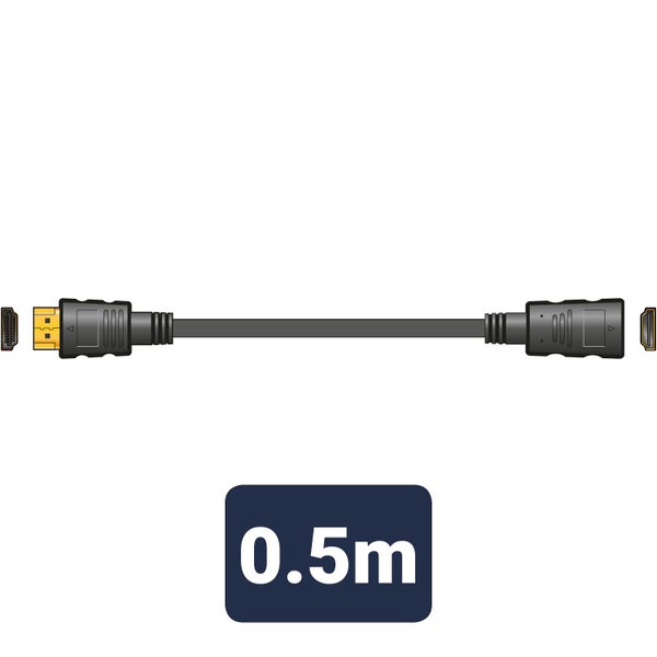 4K HDMI Extension Lead 0.5m Carousel 3