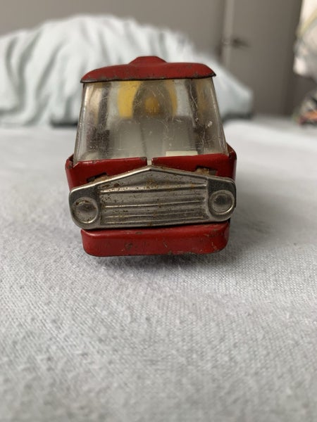 Vintage Cement Mixer Truck 5" Scale Model Friction Japan Metal And Plastic Carousel 2