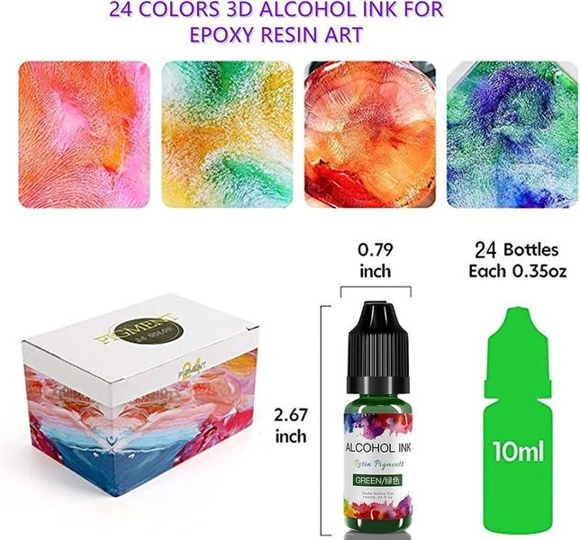 24pcs Epoxy Resin Pigment Resin Dye Colorant Carousel 2