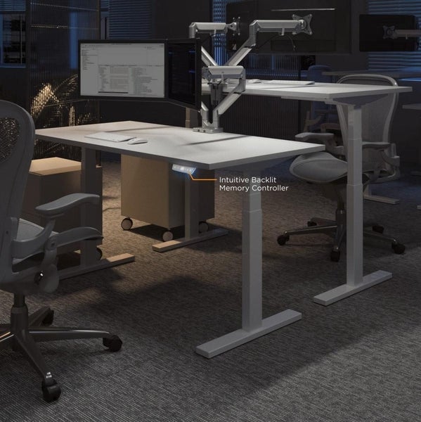 Ergomax Dual-Motor Electric Sit Stand Desk Carousel 1