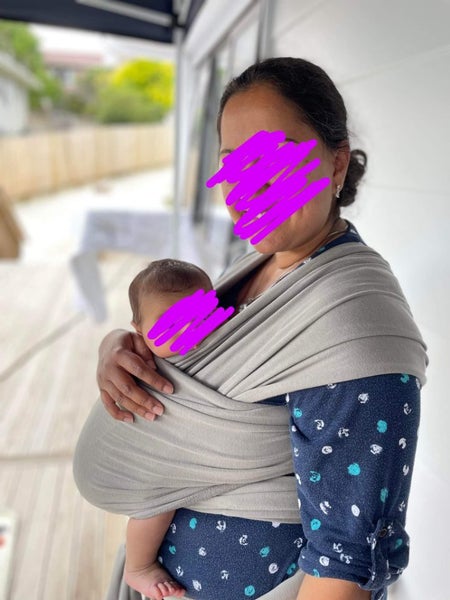 Baby wearing Boba wrap RRP $70 Carousel 1