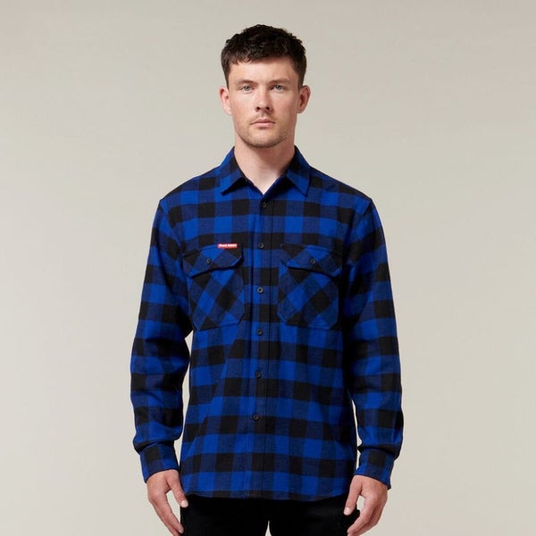 Hard Yakka Long Sleeve Check Flannel Shirt Carousel 8