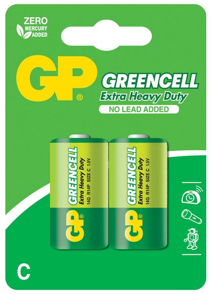 GP Greencell Extra Heavy Duty C Size (2 pack) Carousel 1