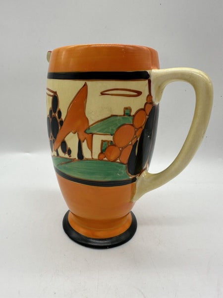 Clarice Cliff Trees & House Coronet Jug, circa 193062996880526081112