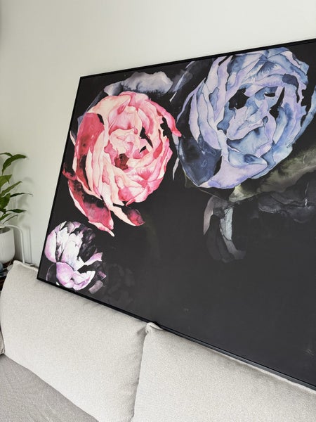 Large poster floating frame - Peonies Midnight Garden from Adairs Carousel 13