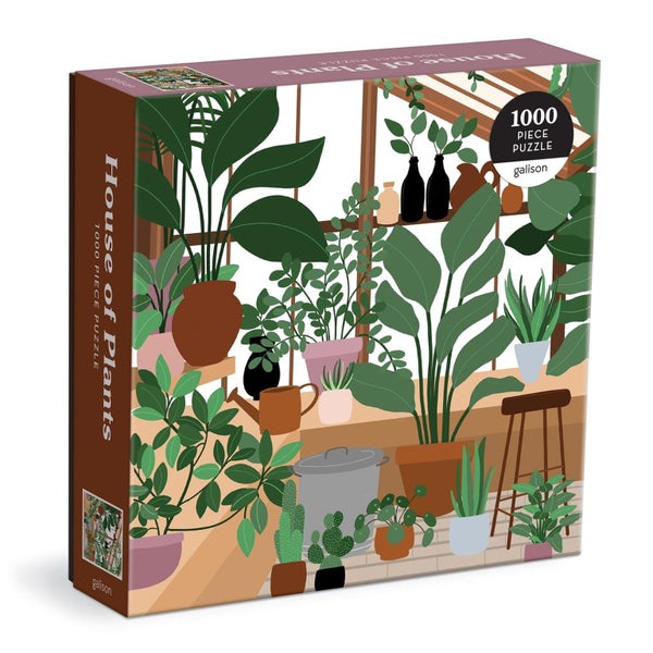 House of Plants 1000 Piece Puzzle in Square Box by Galison - Carousel 1