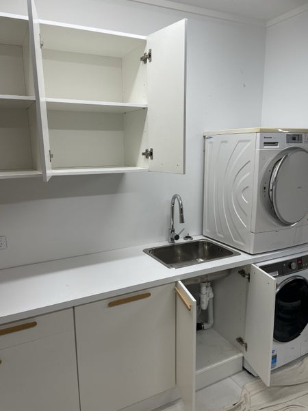 Laundry tub, bench and cupboards Carousel 2
