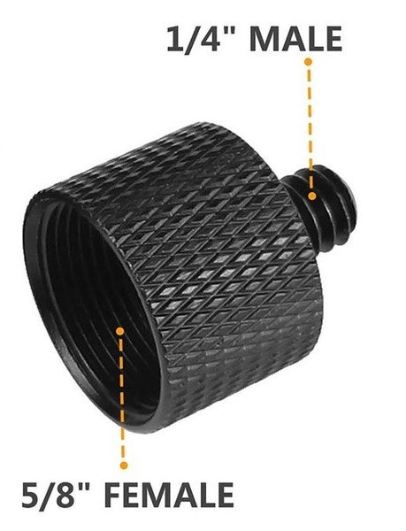 Mic Screw Adapter Thread 5/8" to 1/4" Adapter Carousel 1