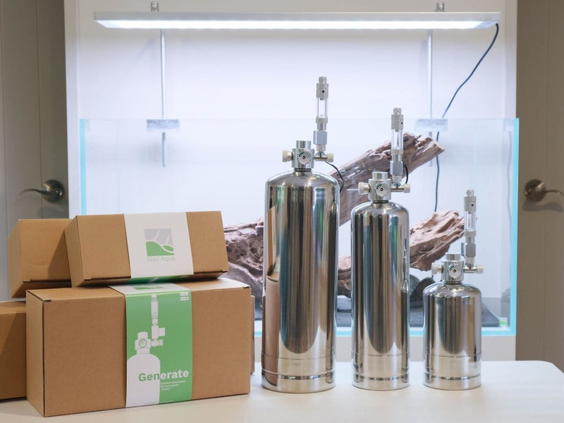 Kiwi Aqua 2Litre DIY Co2 Stainless Bottle Full Kit Carousel 1