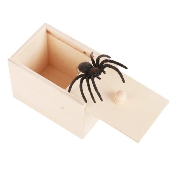 Wooden Prank Spider Scare Box Carousel 1
