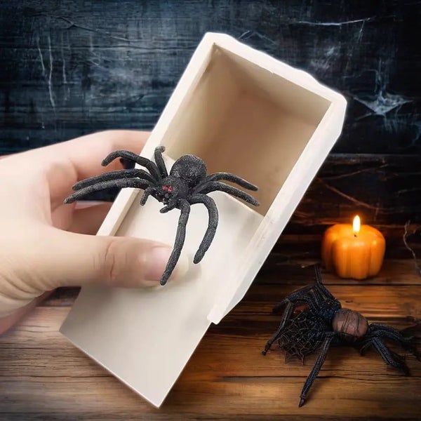Wooden Prank Spider Scare Box Carousel 2