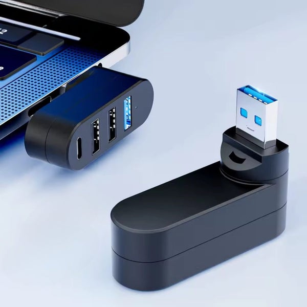4 in 1 USB Data Hub 180 Degree Rotatable Carousel 2