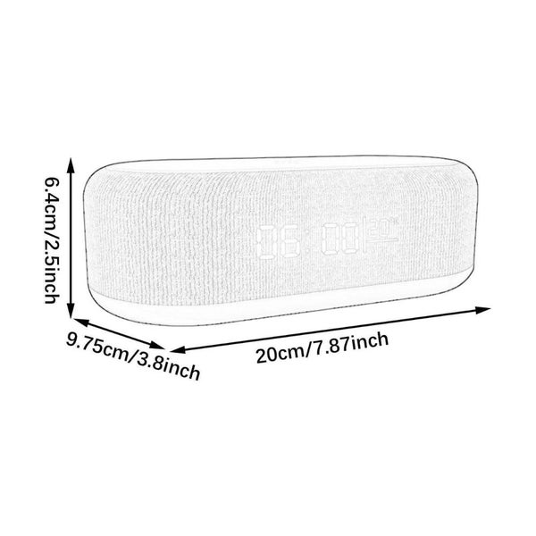 Wireless Fast Charging Digital Alarm Clock with Temperature Display Carousel 9