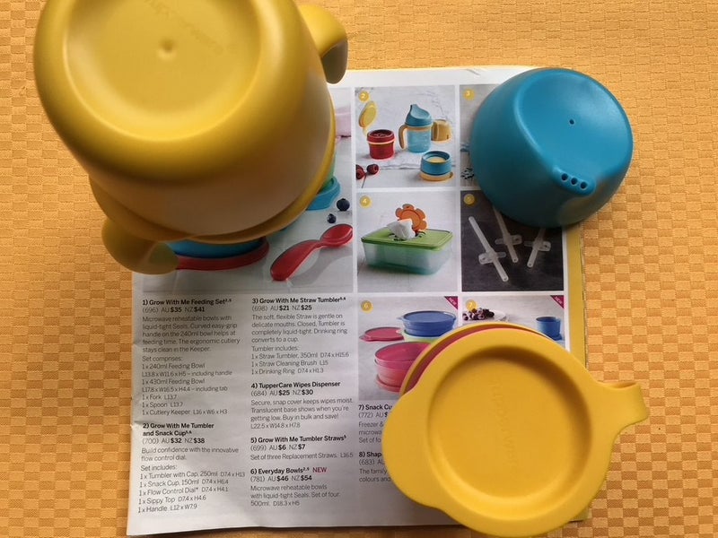 New Tupperware Grow With Me Tumbler &. Snack Cup Carousel 4