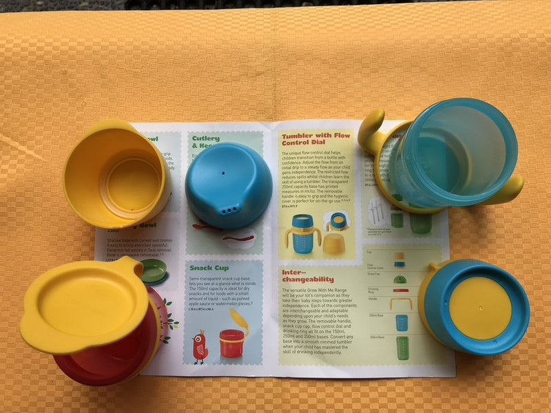 New Tupperware Grow With Me Tumbler &. Snack Cup Carousel 2