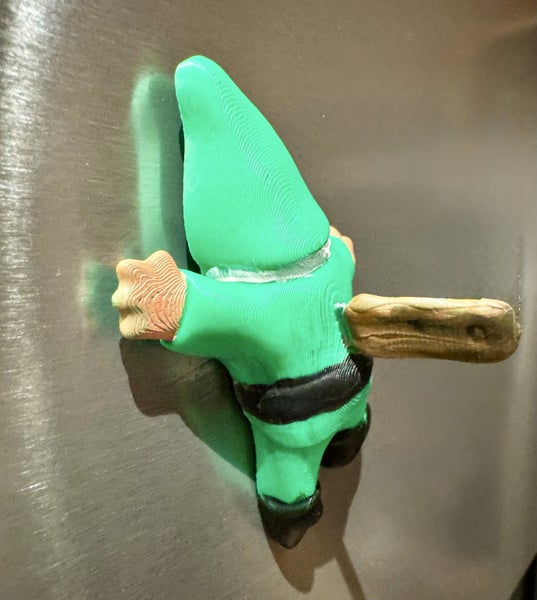 Pair of Who Killed the Gnome Fridge Magnet Carousel 6