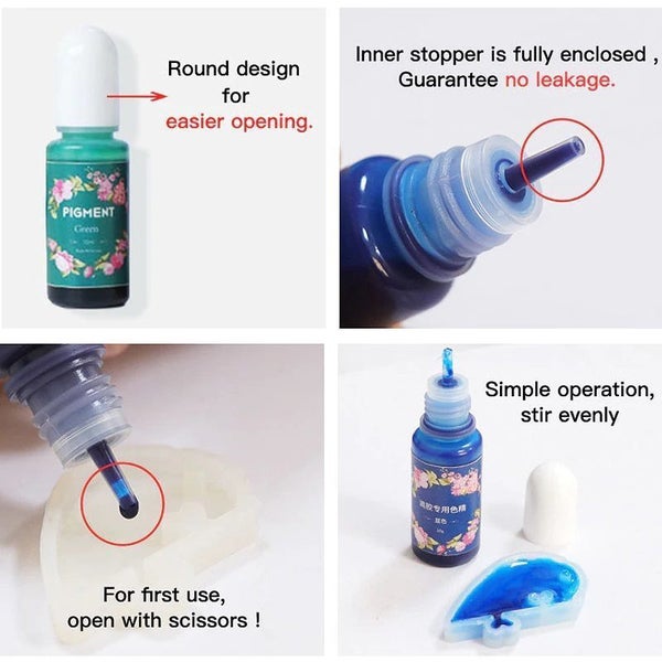 24pcs Epoxy Resin Pigment Resin Dye Colorant64233042397313112