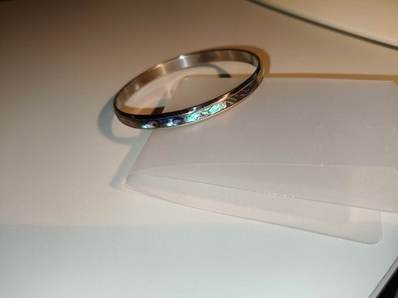 Paua Steel Bangle 8mm x 73mm Carousel 10