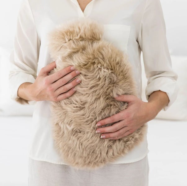 Sheepskin Hot Water Bottle Cover Carousel 1