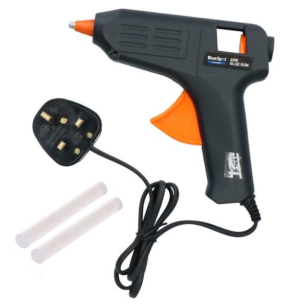 40 Watt Hobby Modelling Glue Gun Hot Melt Gluing Heat Electric Trigger + 2 Glue Carousel 1