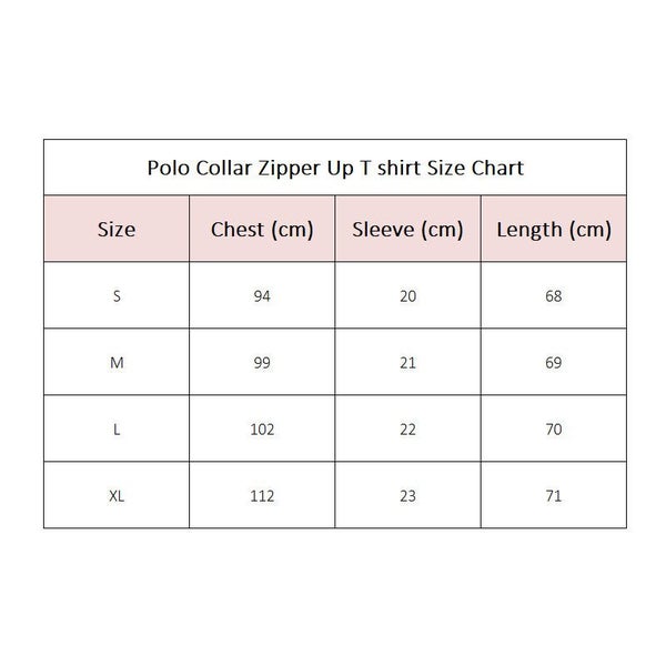 Polo Collar Zipper Up T shirt Carousel 13