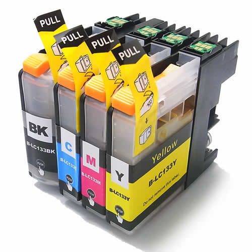 Compatible Ink Cartridges for Brother LC133 Set BK+C+M+Y Carousel 2